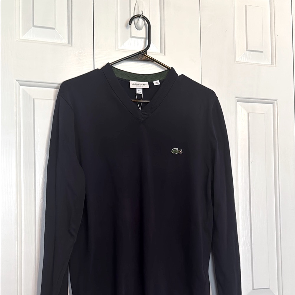 Lacoste Men’s V-Neck Sweater - Size 4(medium)